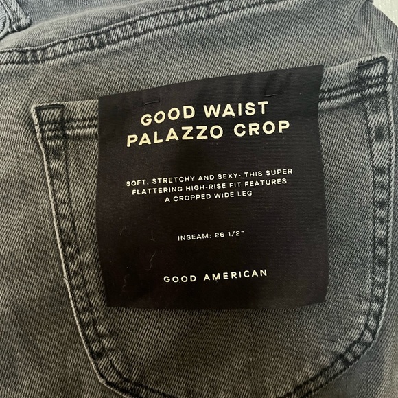 Good American Black Palazzo Jeans - Picture 3 of 3